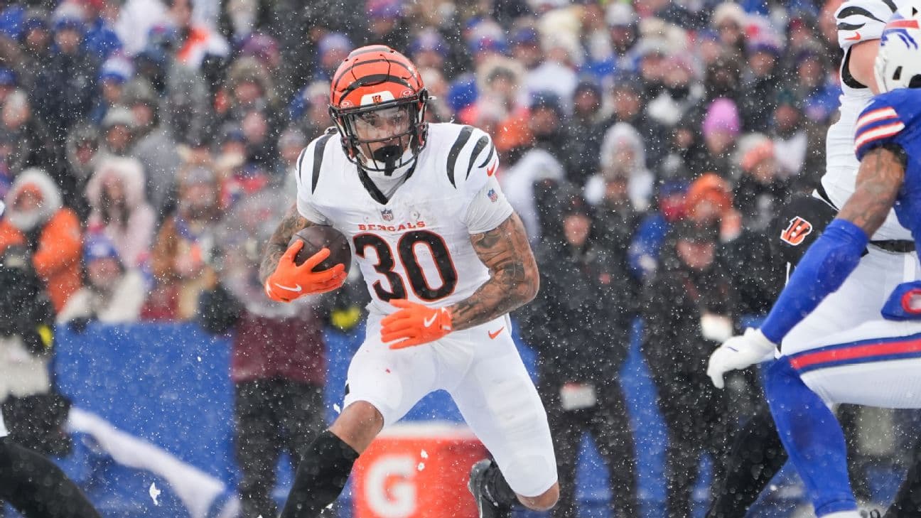 Chase Brown of the Cincinnati Bengals had two touchdowns in Week 14.