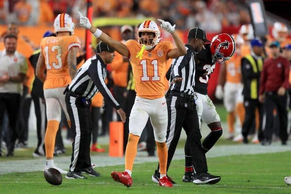 Buccaneers WR Jalen McMillan returned for the first time this season on Thursday Night Football after an arduous recovery process from a severe neck injury.