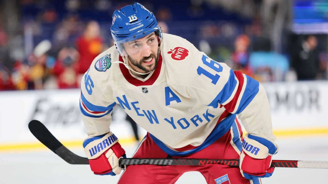 Vincent Trocheck has 12 goals and 27 assists this season for the New York Rangers.