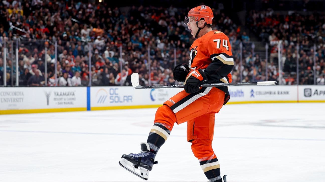 The Ducks' John Carlson became the third defenseman in NHL history to record a hat trick after his 36th birthday.