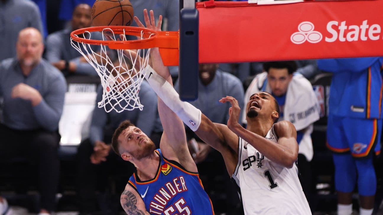 Isaiah Hartenstein and Victor Wembanyama should both get their share of rebounds Friday.