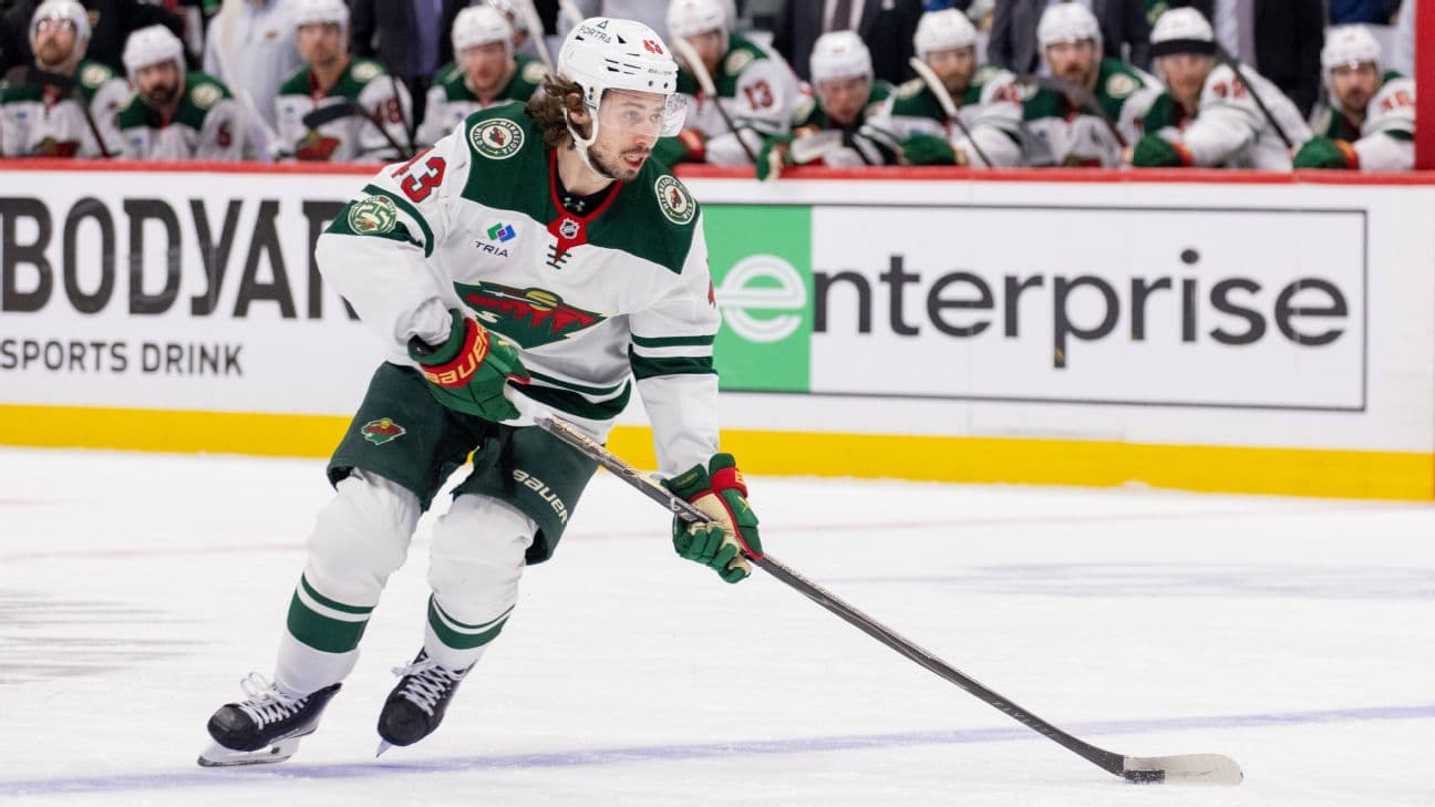 Quinn Hughes had 53 points in 48 games with the Wild.