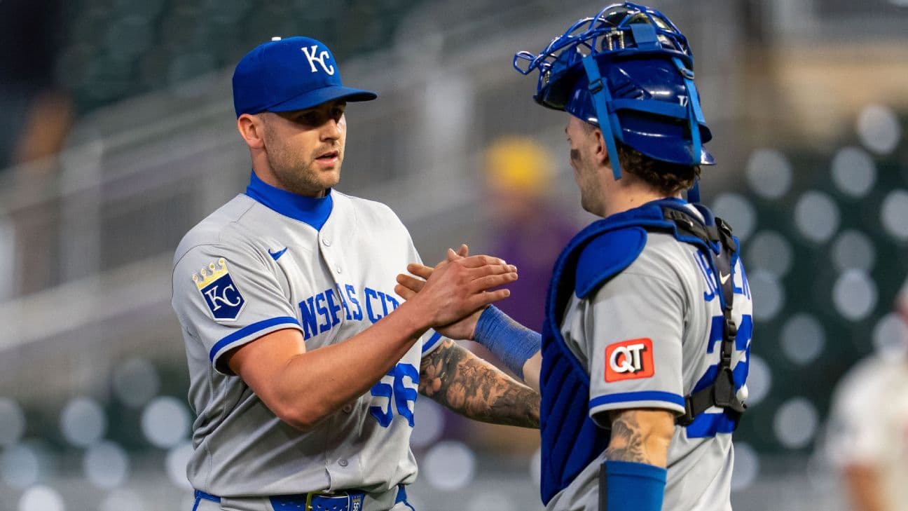 Alex Lange of the Royals has already notched three saves in June.