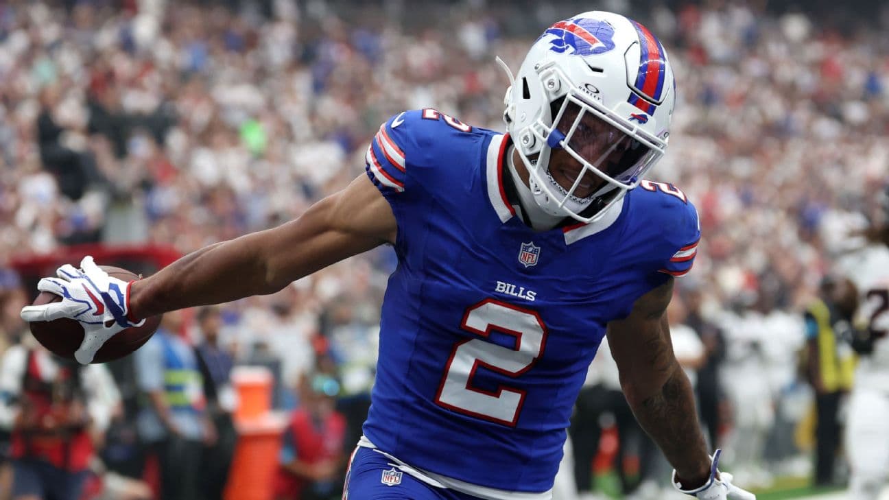 DJ Moore is getting the volume of targets in Buffalo's high-powered offense that could make him a WR1 some weeks.