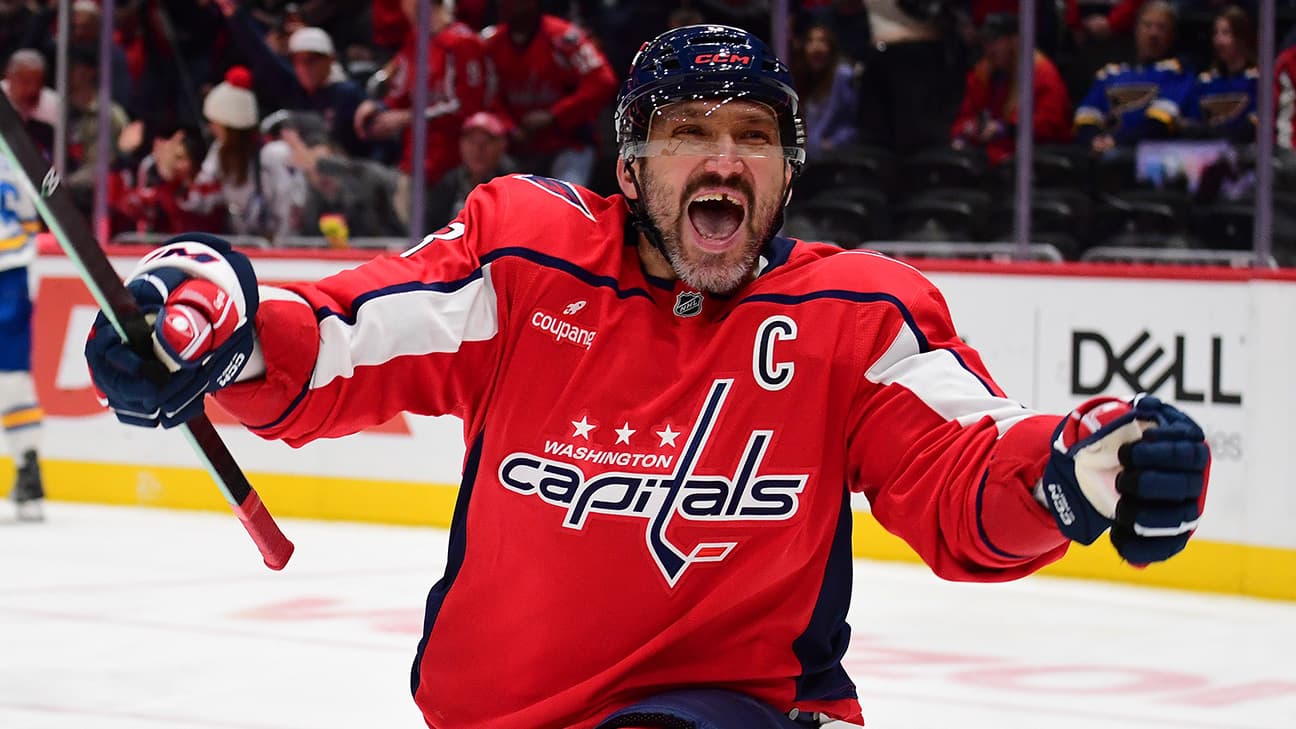 Alex Ovechkin in action