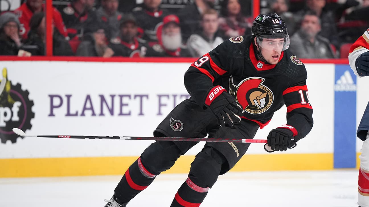 Drake Batherson in action