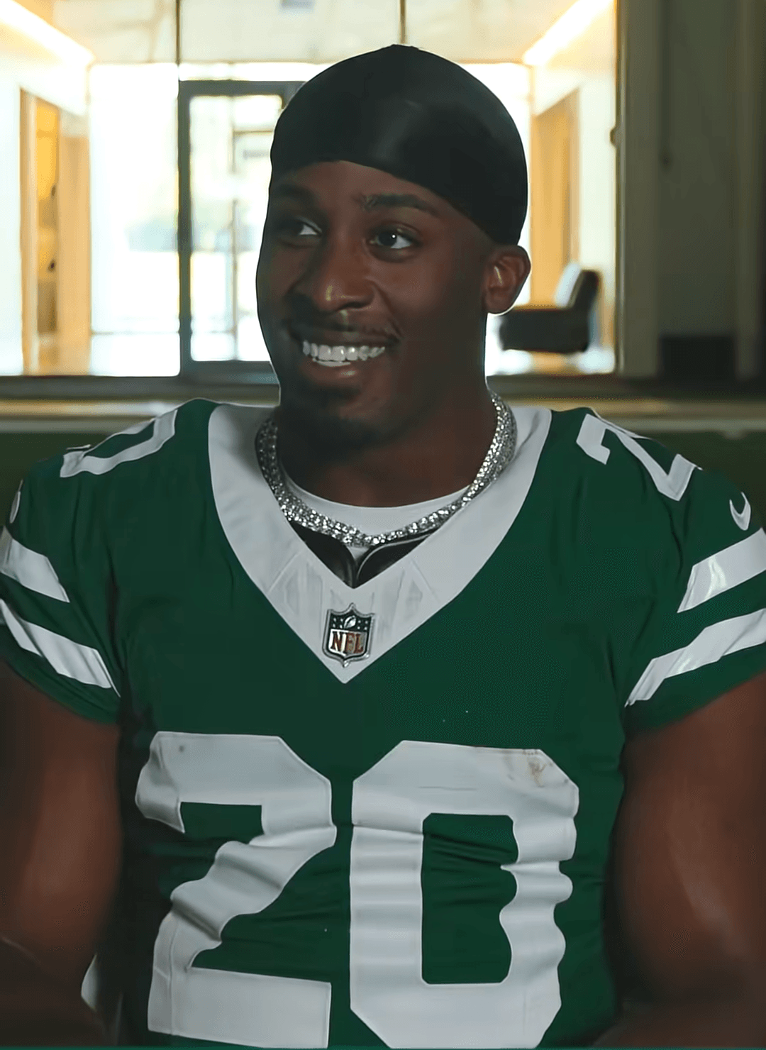 Breece Hall of the New York Jets
