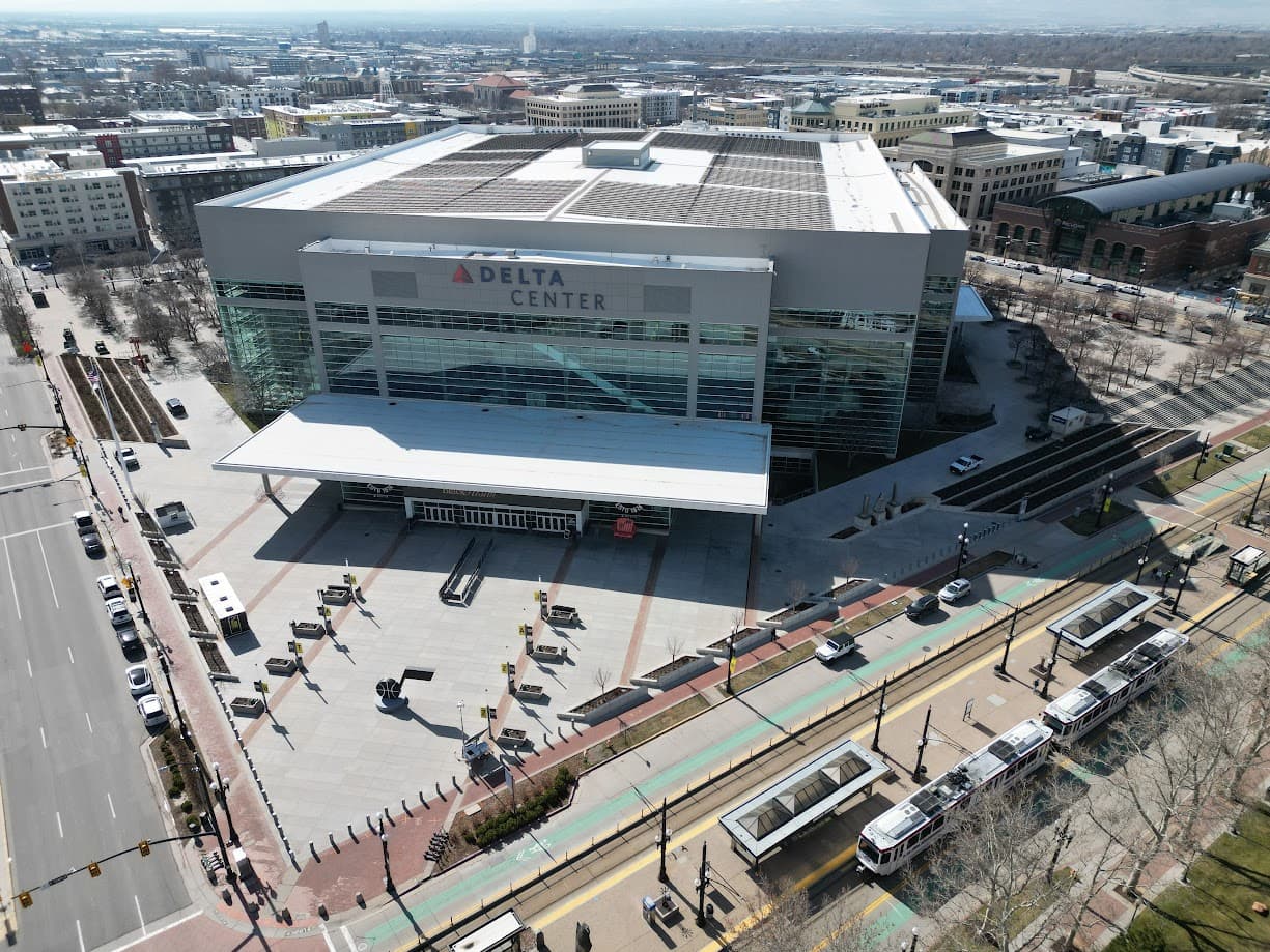 Delta Center with Arena Station