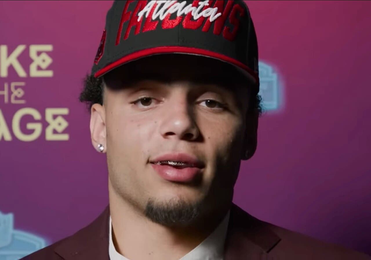 Drake London of the Atlanta Falcons
