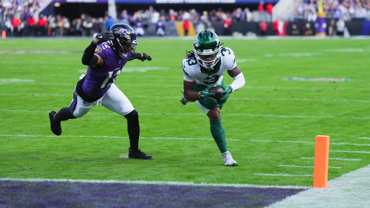 WR John Metchie III has a pair of touchdown receptions in only three games since joining the Jets.