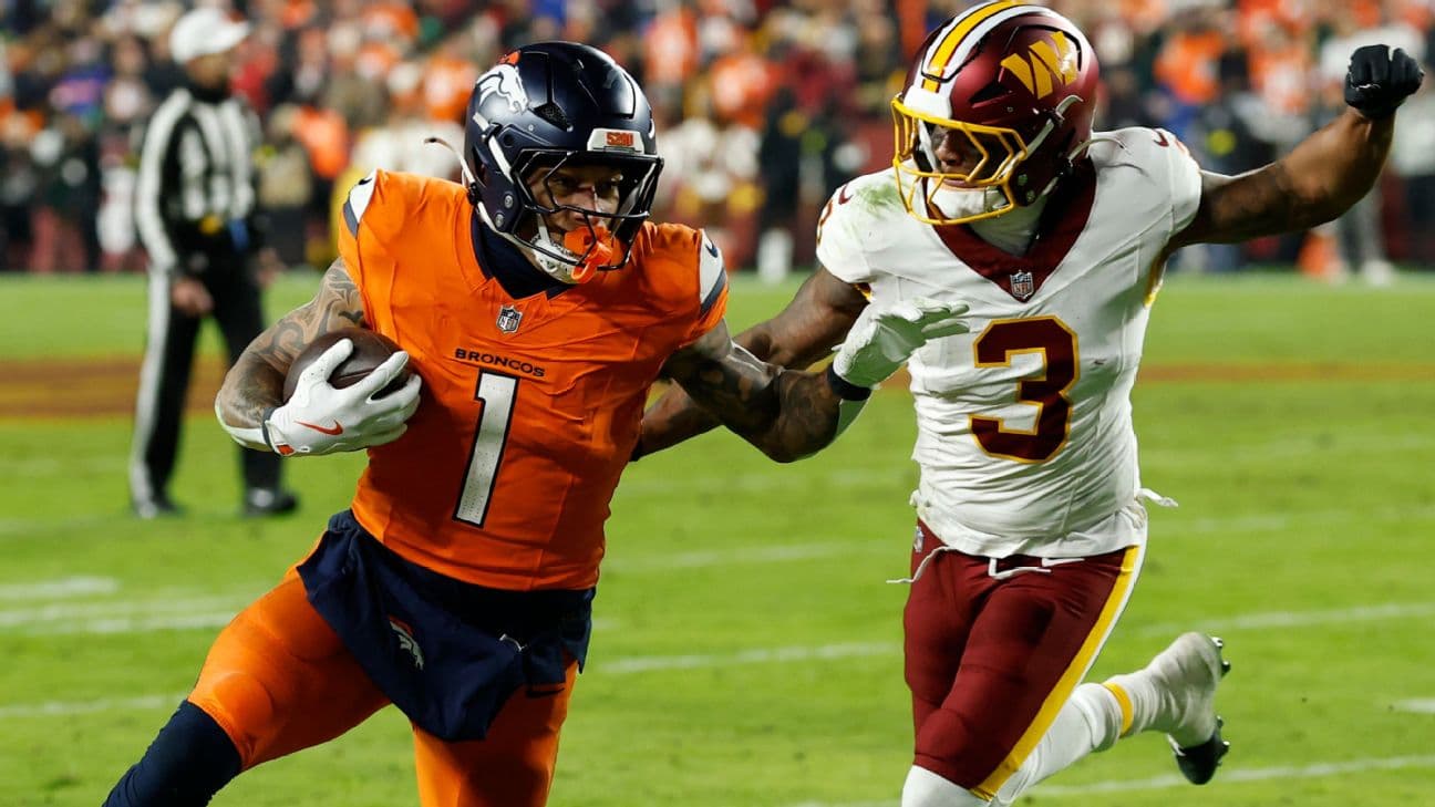 Evan Engram had a season-high six catches for 79 yards against the Commanders, including a crucial 41-yard catch-and-run to set up the winning touchdown.
