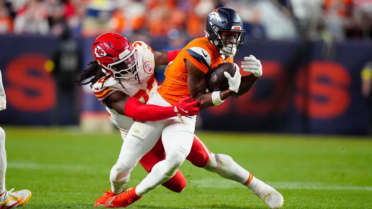 Courtland Sutton has at least six catches in three straight games and should stay hot in Kansas City.
