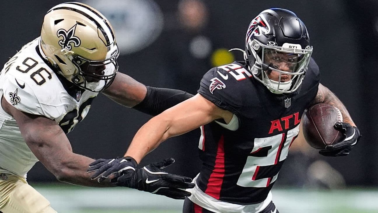 Tyler Allgeier has been a solid backup to Bijan Robinson and brings a physical style to the Cardinals.
