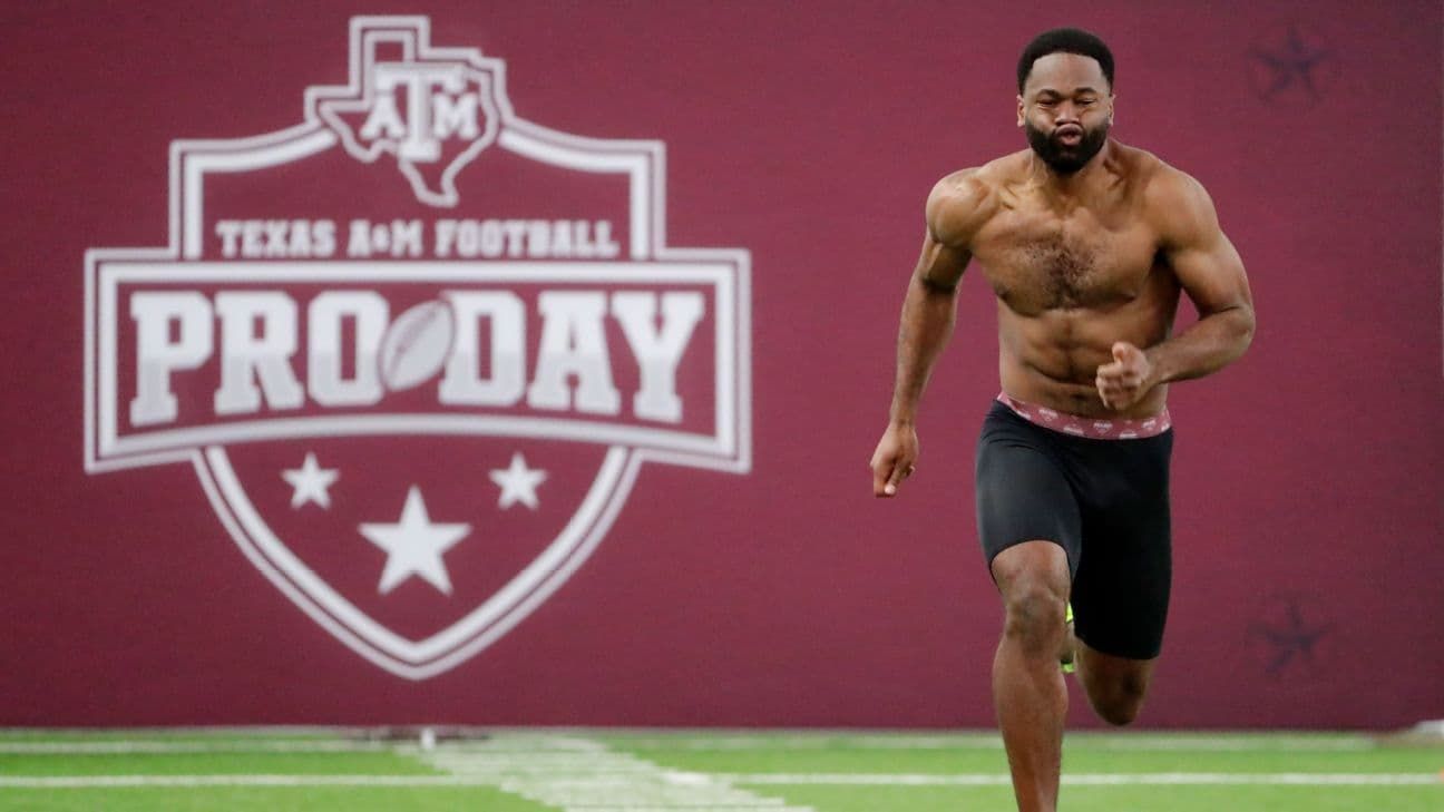The Cowboys had a recent visit with Texas A&M RB E.J. Smith, son of legendary Dallas RB Emmitt Smith.