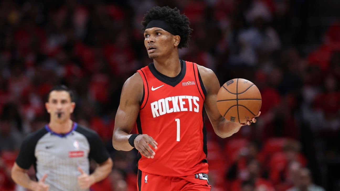 Through four games, the Rockets were plus-28 with Amen Thompson on the floor and minus-29 in the 23 minutes he sat.