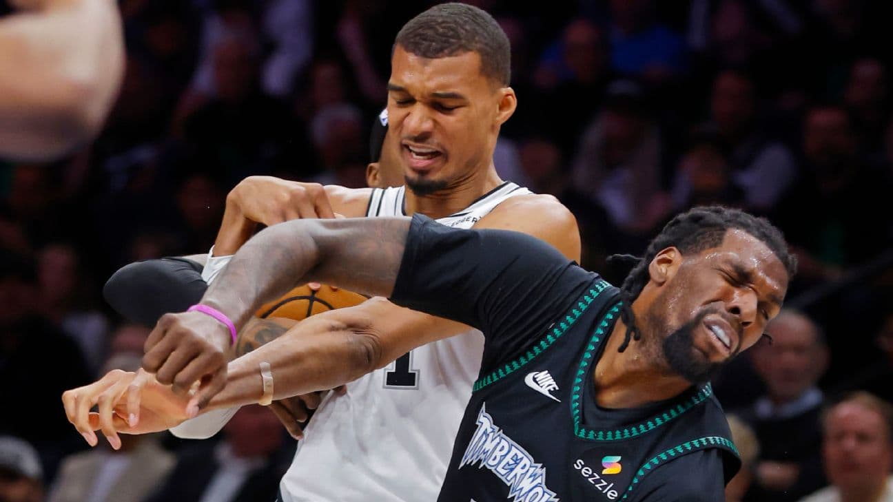Spurs star Victor Wembanyama was ejected after committing a flagrant foul 2 against Timberwolves forward Naz Reid in the second quarter of Sunday's Game 4 in Minneapolis, but will not face any discipl