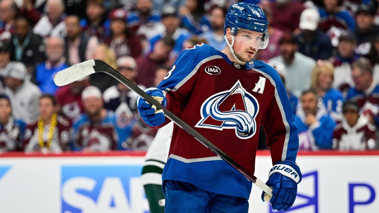 Cale Makar will not play for the Colorado Avalanche for Game 1 of the Western Conference finals after an upper-body injury he picked up in Game 5 of the Avs' series vs. the Minnesota Wild. Makar did