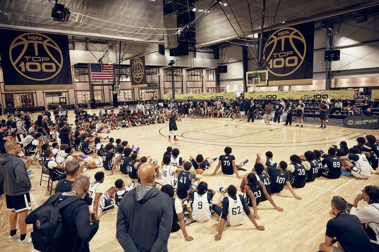 Kyrie Irving made a surprise appearance at the 2026 NBPA Top 100 Camp in Rock Hill, South Carolina last month.