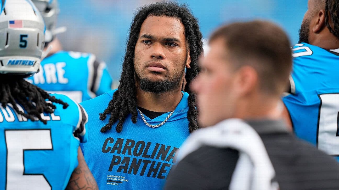 Jonathon Brooks played three games in his 2024 draft year and has been sidelined since
