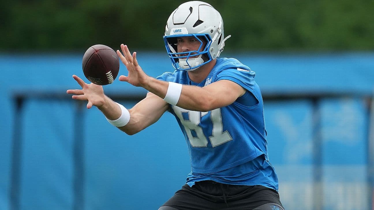 Sam LaPorta's return has head coach Dan Campbell excited.