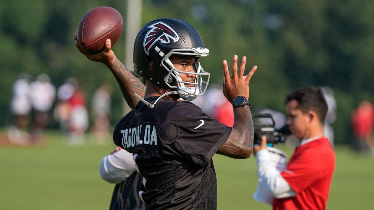 Tua Tagovailoa was 5-of-9 passing in the 11-on-11, two-minute drill sessions and he was unable to get the ball in the end zone.