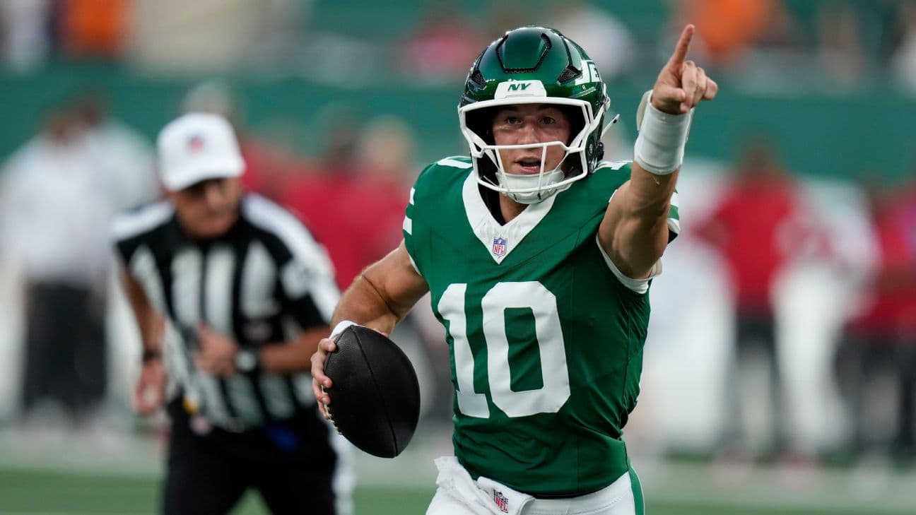 New York Jets quarterback Cade Klubnik could get the start again.