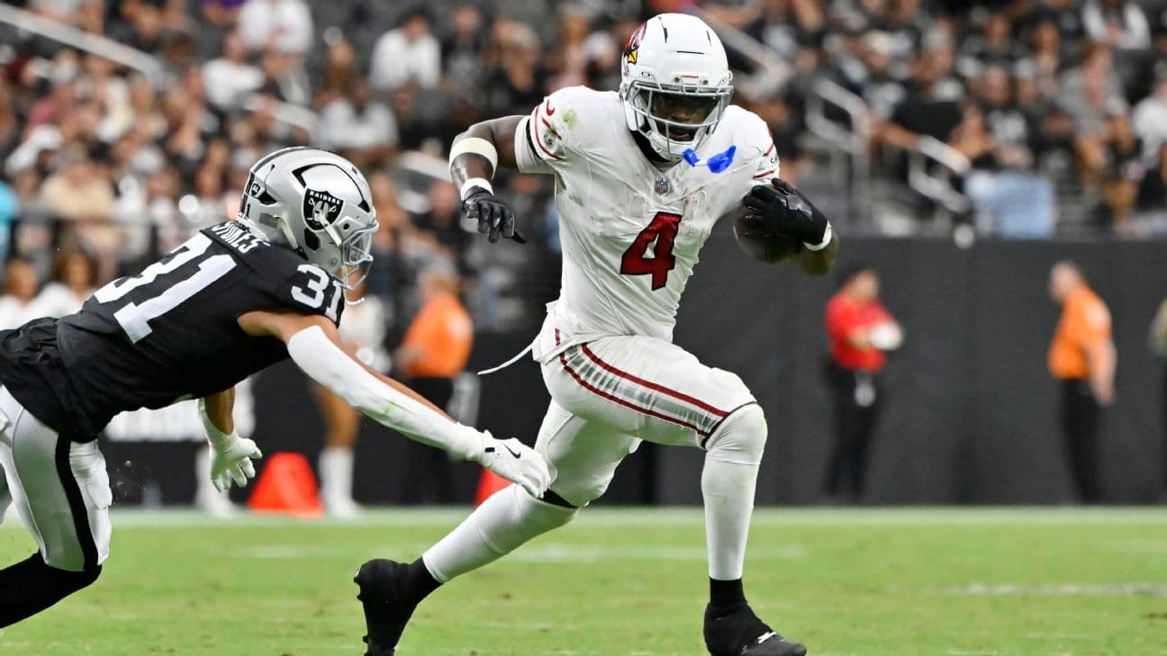 Jeremiyah Love was taken third overall in April's draft and should see plenty of touches for the Cardinals.