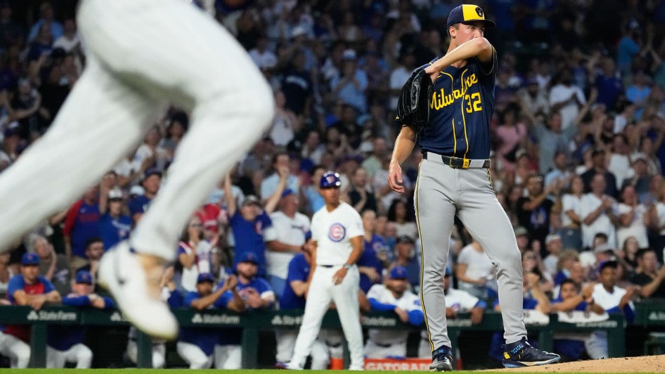 On a hot and humid night at Wrigley Field, Brewers ace Jacob Misiorowski surrendered five runs and five hits in four innings against the Cubs. But Milwaukee rallied for a 9-5 victory to increase its l