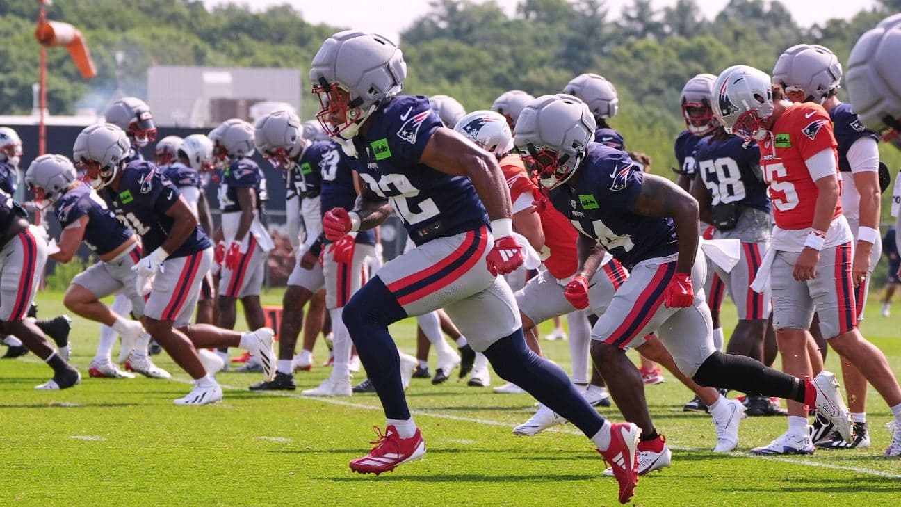 Patriots running back TreVeyon Henderson enters his second season as Rhamondre Stevenson's backup.