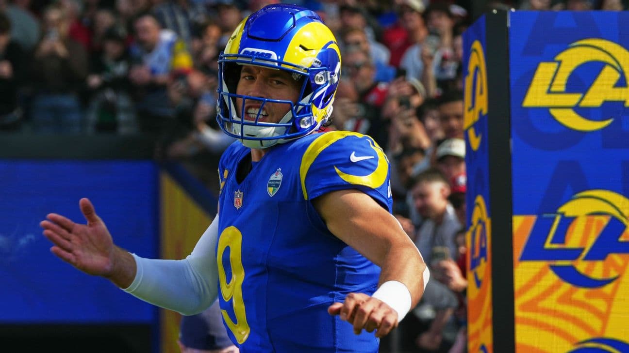 Reigning MVP Matthew Stafford should bounce back from a rough Week 1 outing.
