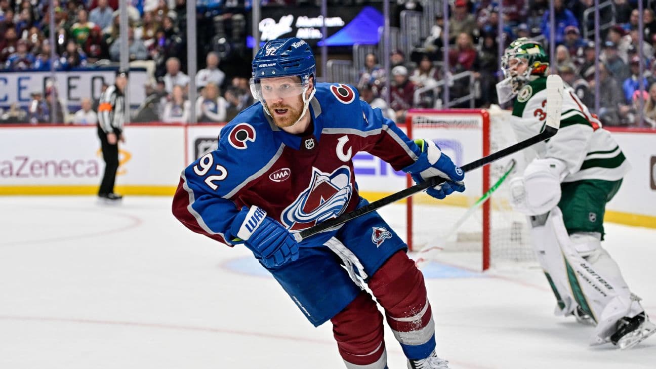 Gabriel Landeskog of the Colorado Avalanche is available in 89.1% of ESPN leagues.