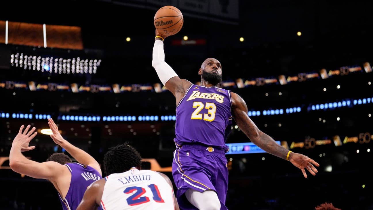 LeBron James is one of many options on a stacked 76ers squad this season.