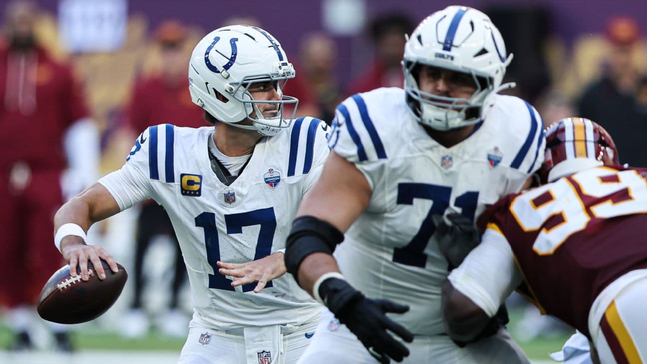 Daniel Jones hasn't been at his best, but he has still led the Colts to victories in their past two games to reach .500.