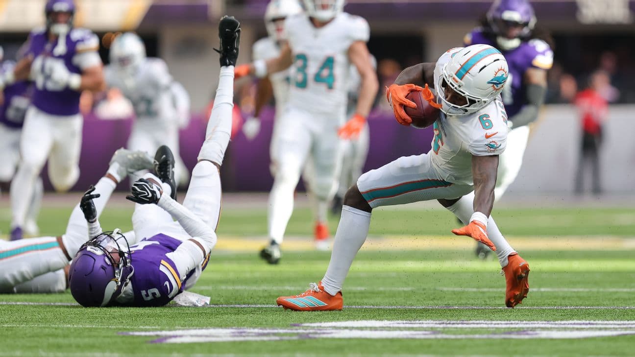 Malik Washington has 17 catches for 219 yards this season and has scored double-digit fantasy points in each of the last two games.