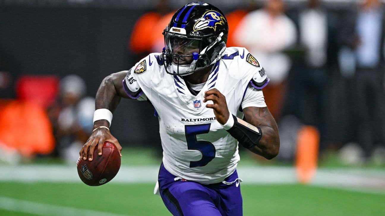 Tyler Huntley "doesn't really get rattled," said coach Jesse Minter. "He just is always the same and he keeps such a good demeanor about him, keeps his composure. He played with more and more confiden