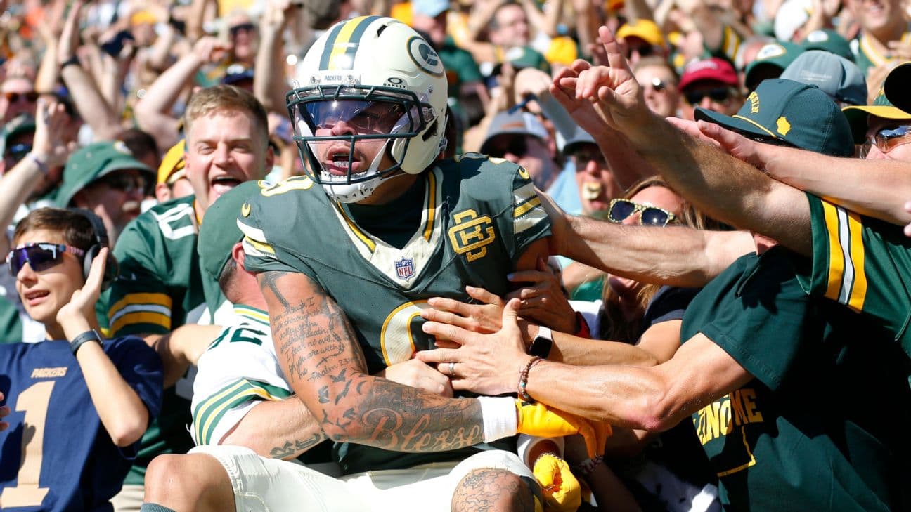Christian Watson is coming off a 143-yard, two-touchdown performance against the Bears in Week 5.