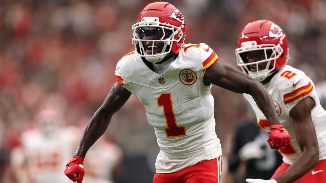 Worthy has become the focal point of the Chiefs' passing game due to injuries to Rashee Rice and Tyquan Thornton.