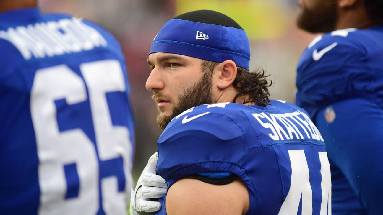 Cam Skattebo was mostly a spectator for the Giants' game last week against the Saints.