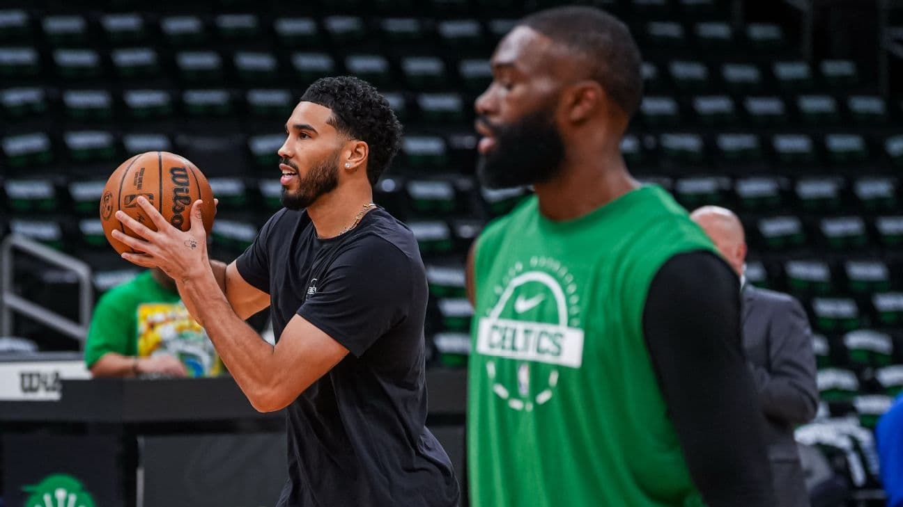 "At this point in our lives, we’re too old to be having our relationship discussed on the internet. If there’s a conversation to be had, we can definitely have the conversation," Jayson Tatum said, re