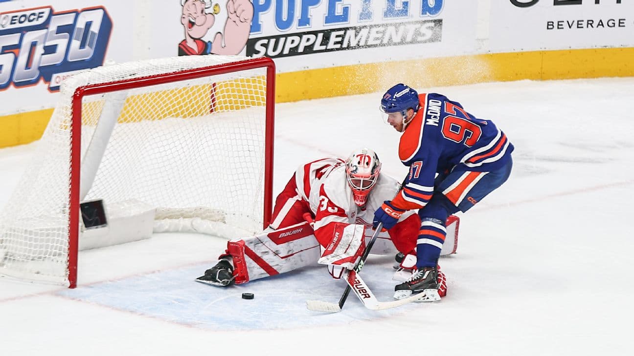 One of Michal Postava's three saves in the shootout came against Oilers star Connor McDavid.