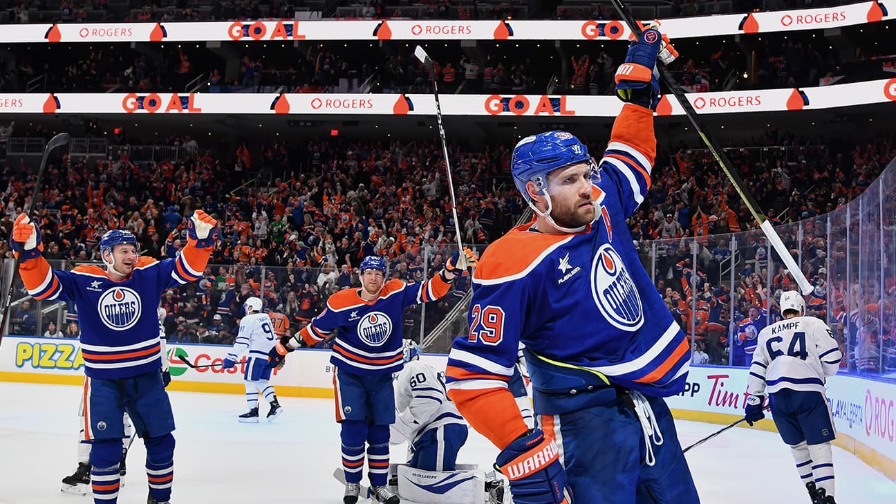 Leon Draisaitl in action