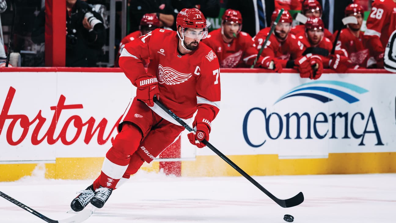 Dylan Larkin in action