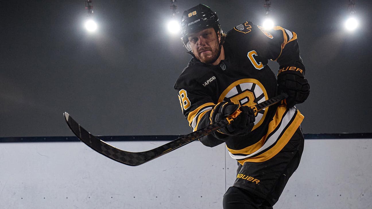 David Pastrnak in action