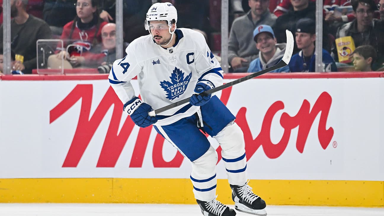 Auston Matthews in action
