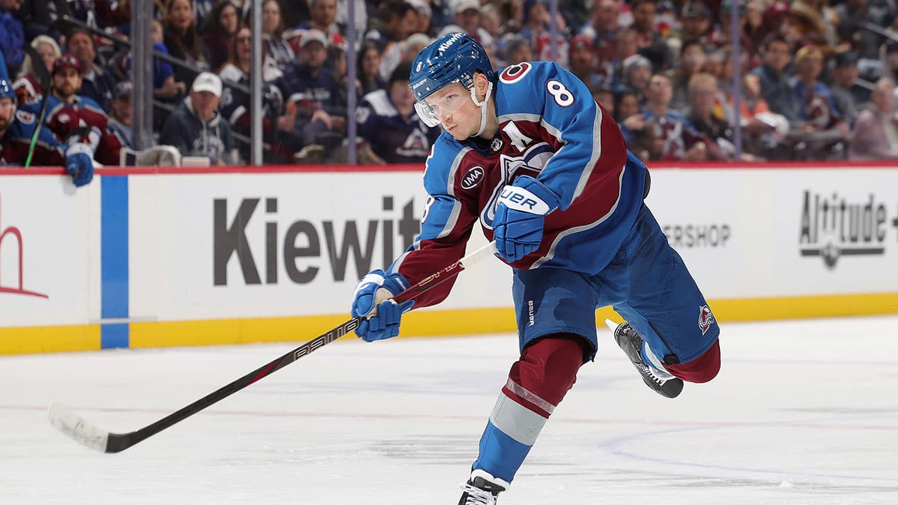 Cale Makar in action