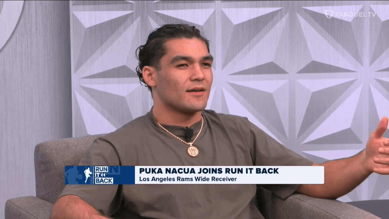 Puka Nacua of the Los Angeles Rams
