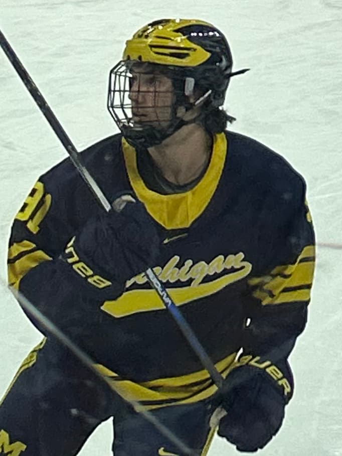 Frank Nazar of the Chicago Blackhawks
