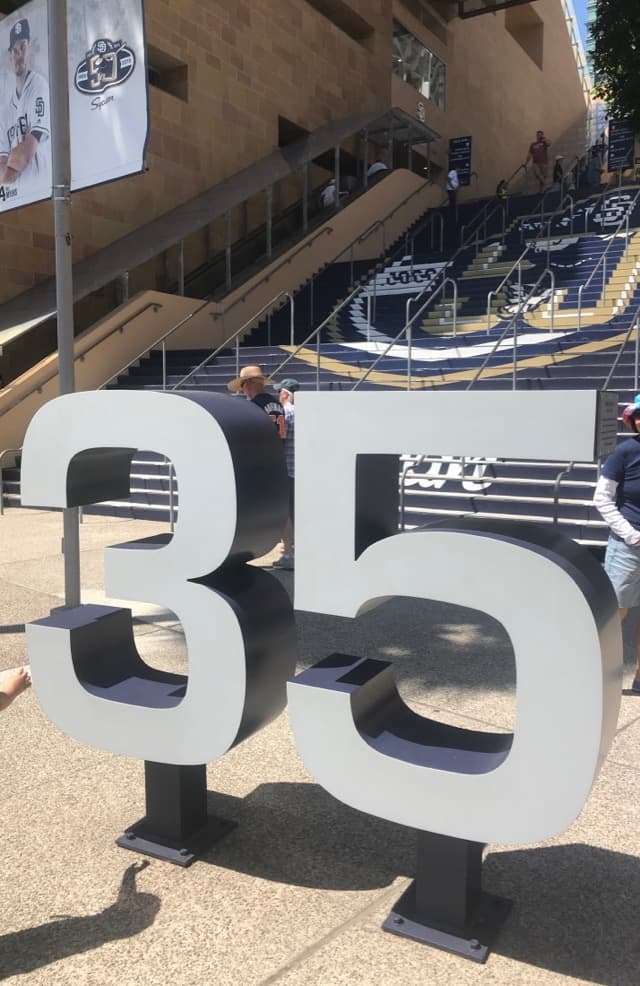 San Diego Padres retired 35