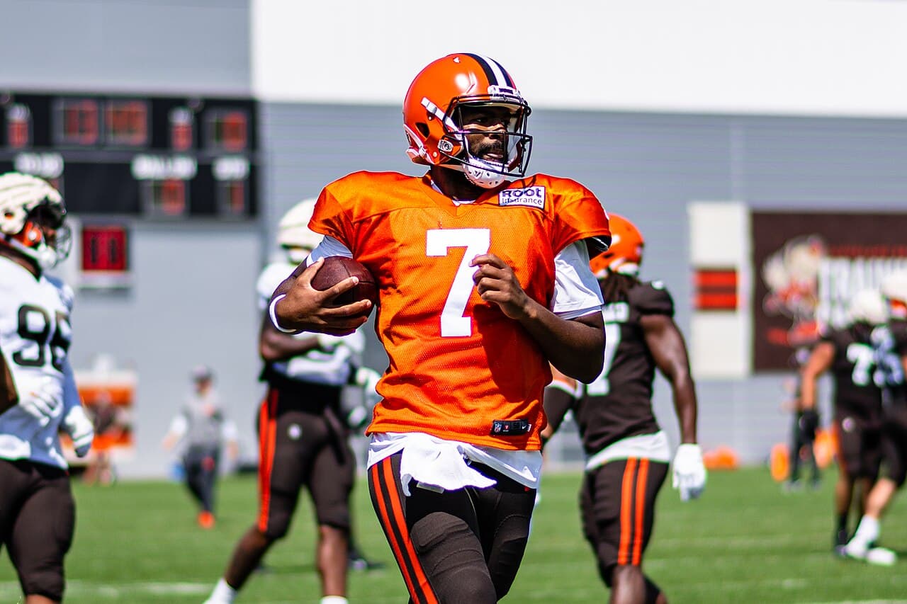 Jacoby Brissett of the Arizona Cardinals