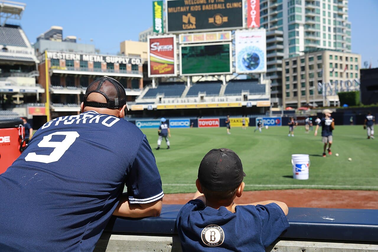 San Diego Padres host baseball clinic for military children -M-PC317-002